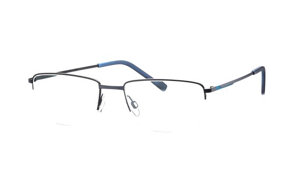 TITANflex 820801 70 Brille in dunkelblau matt/aqua matt - megabrille