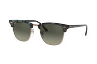 Ray-Ban Clubmaster RB 3016 125571 Sonnenbrille in spotted grey/green