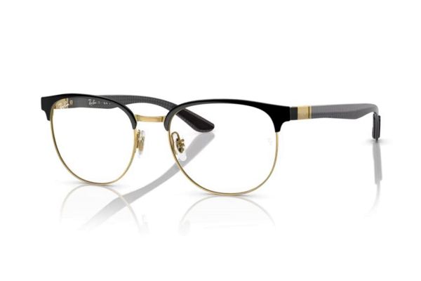 Ray-Ban RX8422 2890 Brille in schwarz auf gold - megabrille