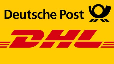 Deutsche Post - DHL Logo - Wir versenden mit den Logistikpartnern Deutsche Post und DHL für unsere Kunden - Ihr megabrille.de Team
