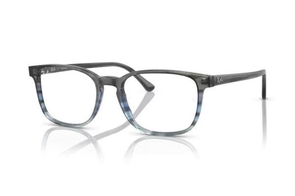 Ray-Ban RX5418 8254 Brille in grau gestreift & blau - megabrille