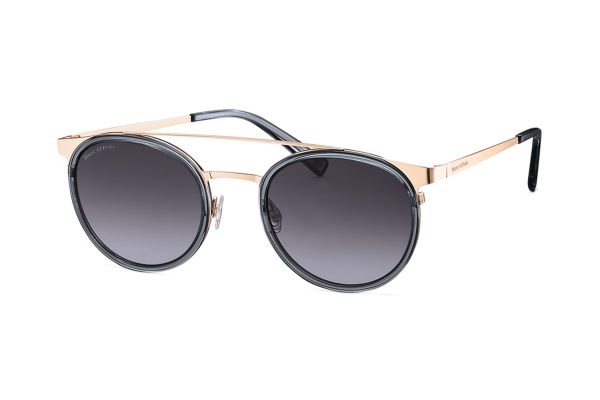 Marc O'Polo 505089 30 Sonnenbrille in grau transparent/roségold semi - megabrille