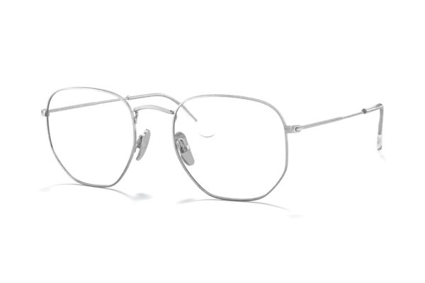 Ray-Ban Hexagonal RX8148V 1224 Brille in silber - megabrille