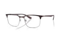 Ray-Ban RX6518 3162 Brille in braun auf gunmetal